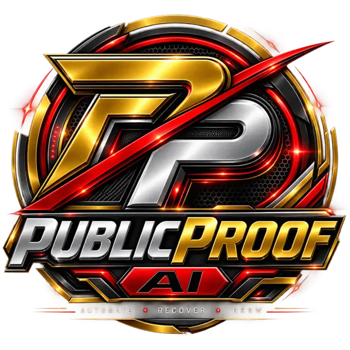 PublicProof AI. Automate. Recover. Grow.
